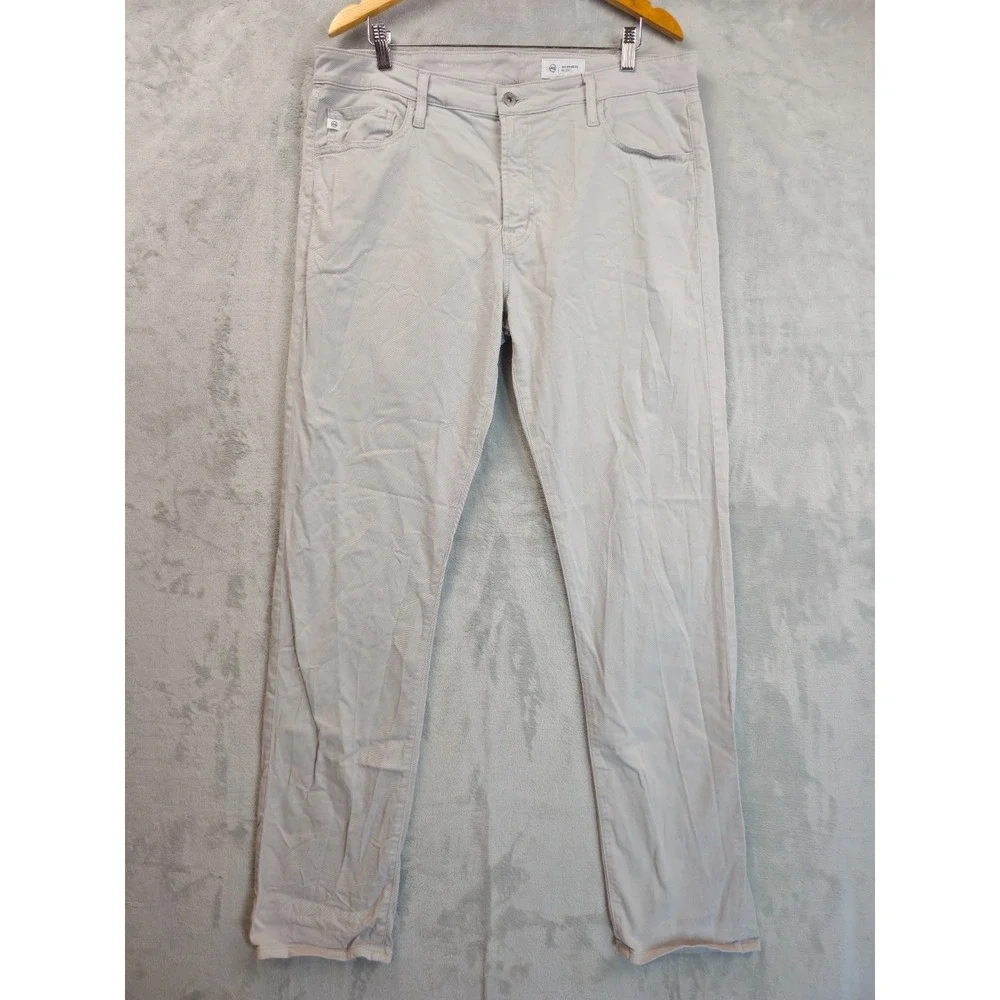 Ag Adriano Goldschmied Men's Pants Size 38x34 The Graduate Tailored Leg Beige
